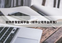 软件开发官网平台（软件公司平台开发）