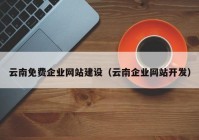 云南免费企业网站建设（云南企业网站开发）