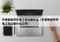 不想做软件开发了可以做什么（不想做软件开发了可以做什么工作）